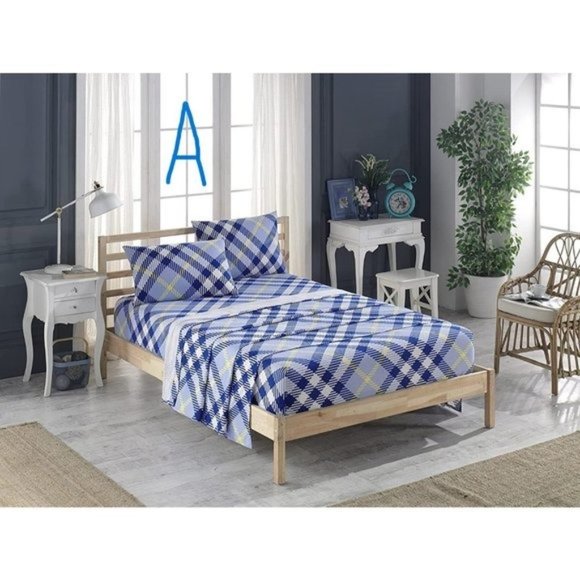 New Flannel Collection-100% Cotton Bed Sheet Set, 2 Sides Brushed for Ex… - Picture 4 of 9